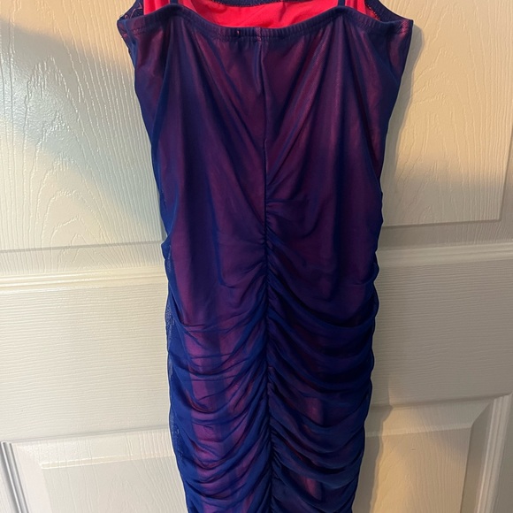 NEVER WORN- FASHINOVA blue/pink mesh dress. perfect condition- Medium - Picture 2 of 5